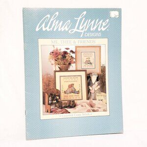 Me Thee & Friends Country Children Cross Stitch Leaflet Alma Lynne 1985 Alphabet